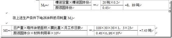 電泳漆槽液的更新期