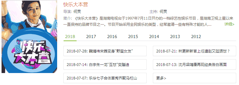 快樂大本營收視率排名,2018年最新綜藝節(jié)目收視率排行榜