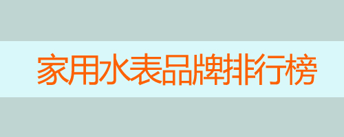 家用水表有哪些品牌_家用水表品牌排行榜